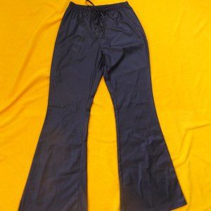 NWOT Vegan Leather Flares